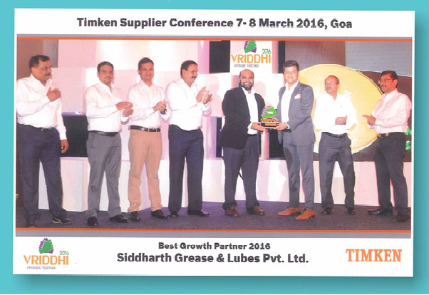 Best growth partner Award from Timken